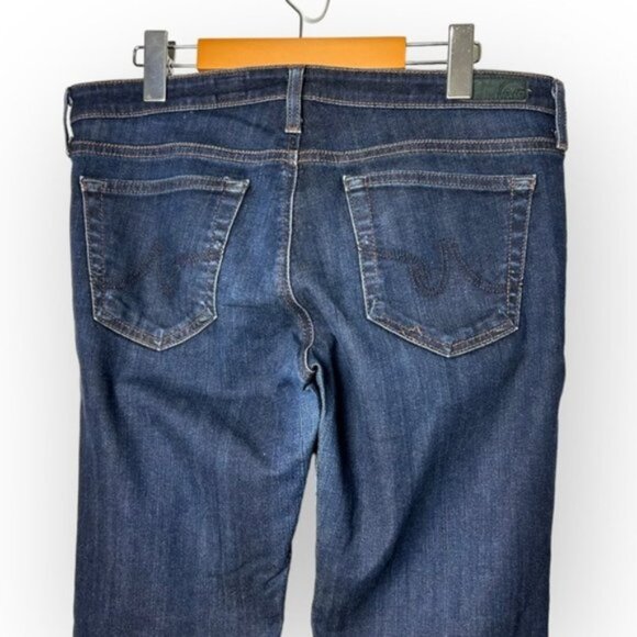 Ag Adriano Goldschmied Stevie Slim Straight Jeans Women's Size 31 R / 12 - Picture 6 of 8
